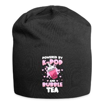 Bubble Tea Niedlich Sirup Tapioka - Jersey-Beanie - Schwarz - Vorne