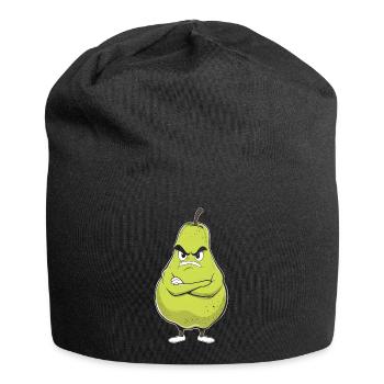 Birne - Jersey-Beanie - Schwarz - Vorne