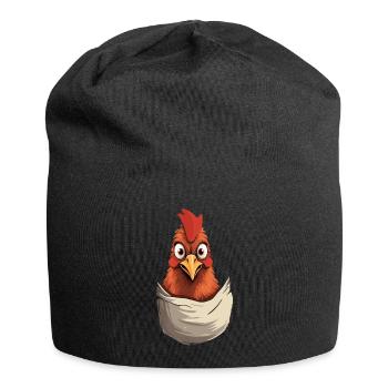 Chicken In Pocket - Jersey-Beanie - Schwarz - Vorne