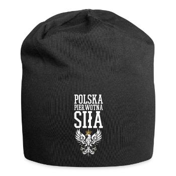 Force élémentaire polonaise Polska Pologne Aigle cadeau - Bonnet en jersey - noir - Devant