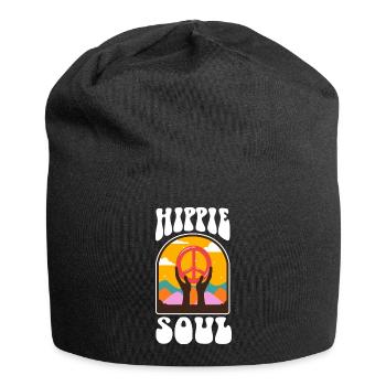 Âme hippie - Bonnet en jersey - noir - Devant