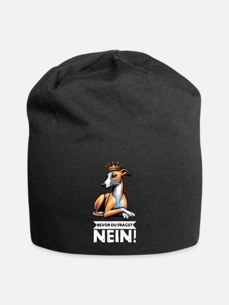 Bevor Du Fragst Whippet Windhund Whippets - Jersey-Beanie - Schwarz