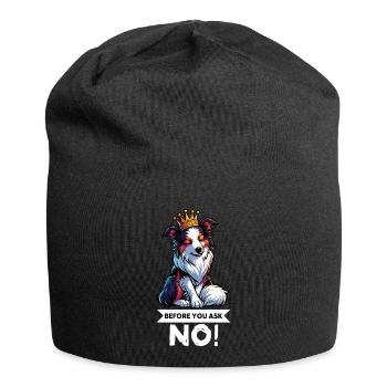 Avant de demander aux Australian Shepherds Aussie Aussies - Bonnet en jersey - noir - Devant
