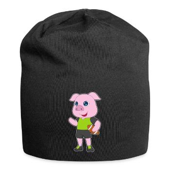 Pig American Football - Jersey Beanie - black - Front