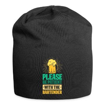 waiter bartender bartender bartender barchef - Jersey Beanie - black - Front