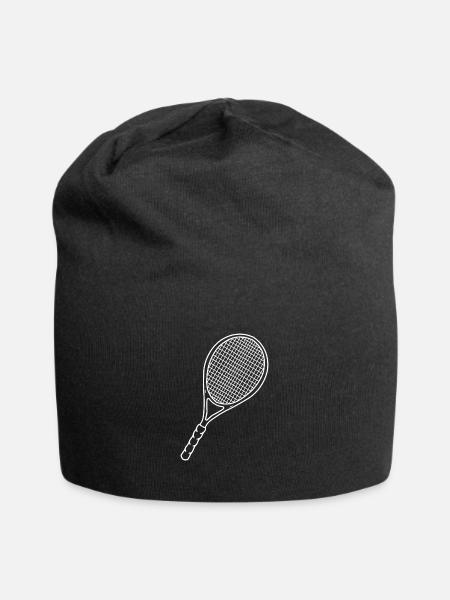 Tennisschläger - Jersey-Beanie - Schwarz