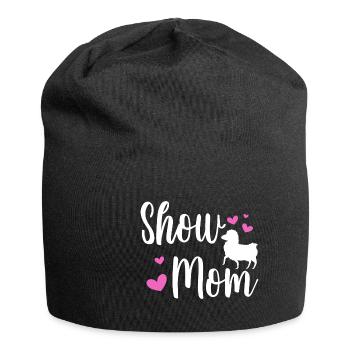 Sheep Show Mom - Jersey-Beanie - Schwarz - Vorne