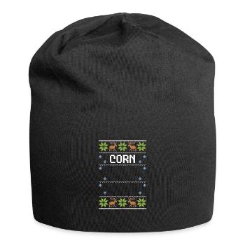 Corn - Ugly Christmas - Jersey Beanie - black - Front