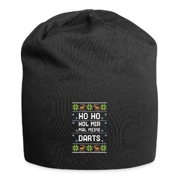 Ho Ho Hol Mir Mal Meine Darts - Jersey-Beanie - Schwarz - Vorne