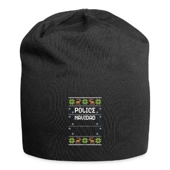 Police Navidad - Ugly Christmas - Jersey Beanie - black - Front