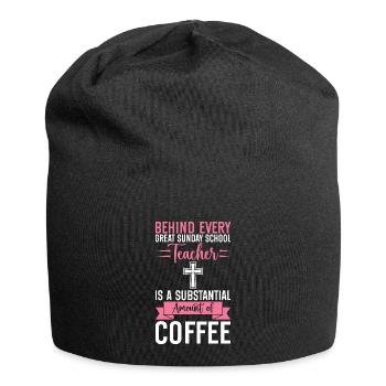 Fidèle serviteur chrétien enseignant de l’école du dimanche - Bonnet en jersey - noir - Devant