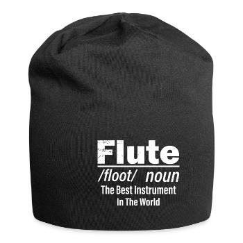 Flute Description Best Instrument - Jersey-Beanie - Schwarz - Vorne