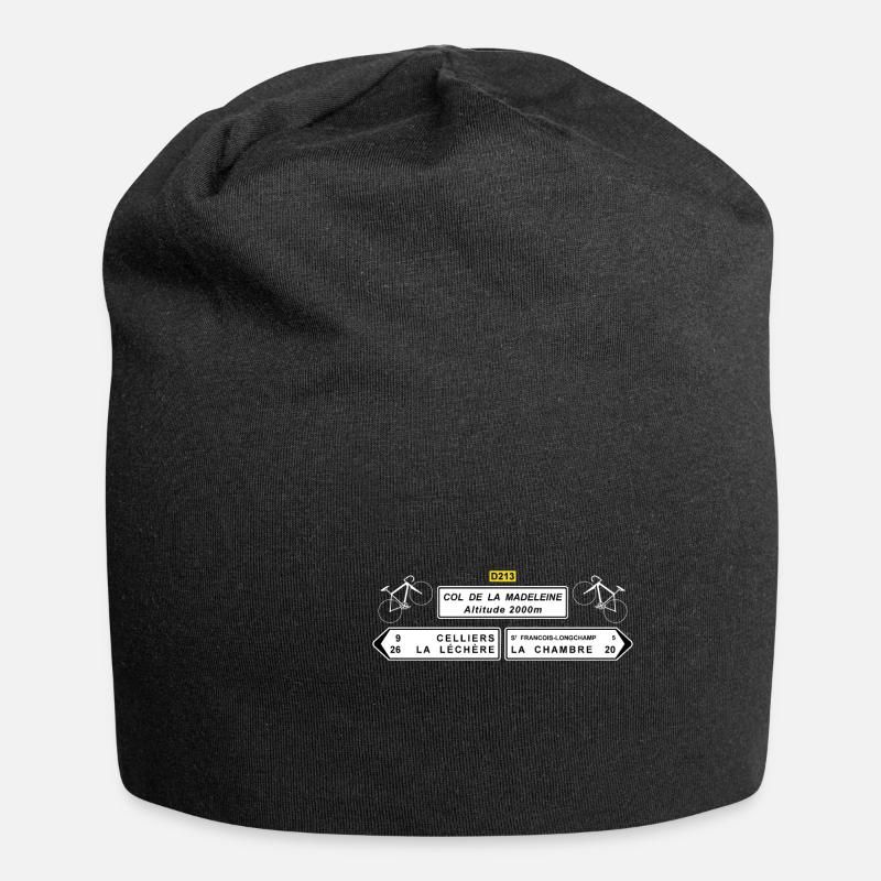 Col de la Madeleine - Jersey-Beanie - Schwarz