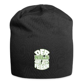 Nils - Jersey-Beanie - Schwarz - Vorne