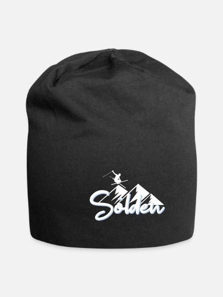 Sölden - Jersey-Beanie - Schwarz