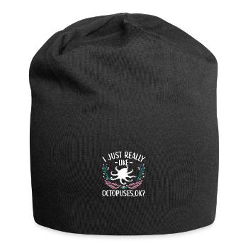 Octopus Outfit Octopus Octopus - Jersey Beanie - black - Front