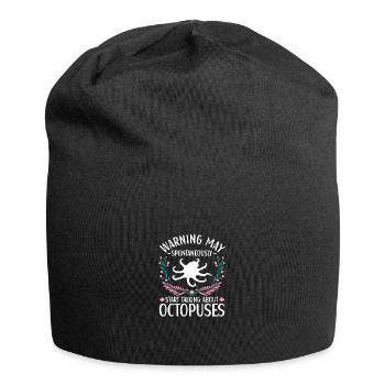 Octopus Outfit Octopus Octopus - Jersey Beanie - black - Front