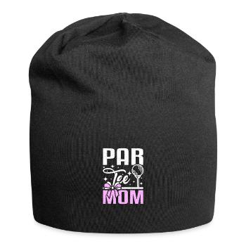 Design de maman par tee pour mère golfeuse - Bonnet en jersey - noir - Devant