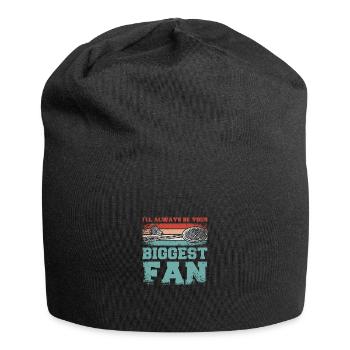 Je serai toujours votre plus grand fan de badminton - Bonnet en jersey - noir - Devant