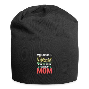 Mothers day My favorite botanist calls me mom - Jersey-Beanie - Schwarz - Vorne