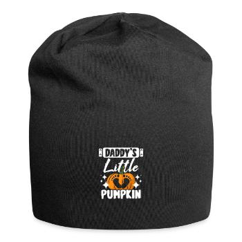 Pregnancy Father Daddy's little pumpkin - Jersey-Beanie - Schwarz - Vorne