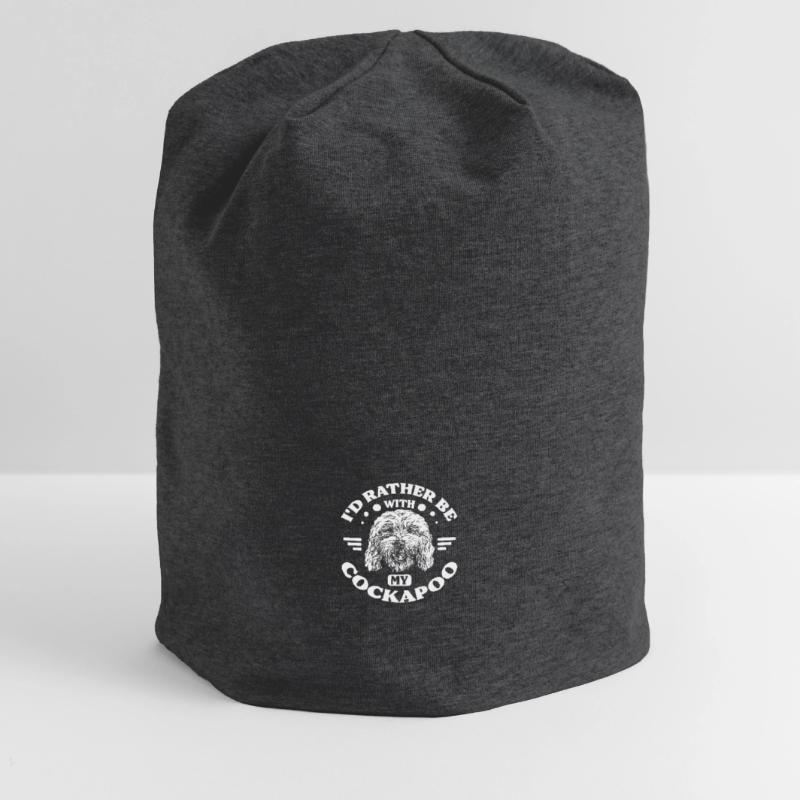Rather be with my cockapoo Jersey-Beanie