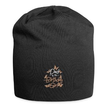 Butterfly Family Dad of The Birthday Girl - Jersey-Beanie - Schwarz - Vorne