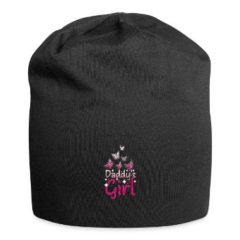 For the daughter Daddys girl, little Butterfly - Jersey-Beanie - Schwarz - Vorne