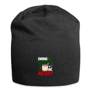 Puerto Rico Christmas Drink coquito be berry - Jersey-Beanie - Schwarz - Vorne