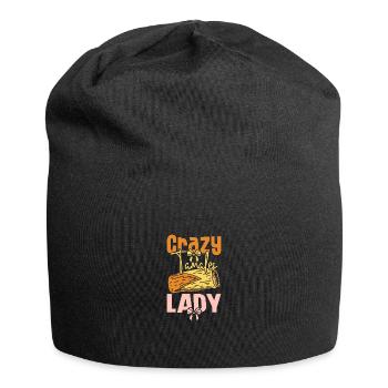 Crazy tamales lady - Jersey Beanie - black - Front