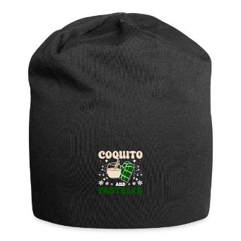 Puerto Rico Christmas, coquito and pasteles - Jersey-Beanie - Schwarz - Vorne