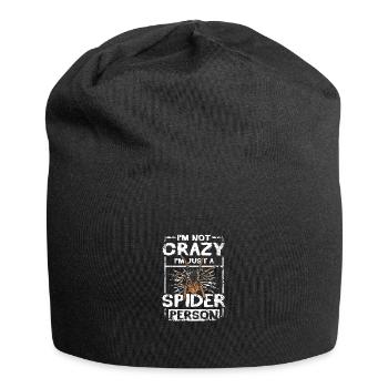Tarantulas I'm not crazy I'm just a spider person - Jersey-Beanie - Schwarz - Vorne