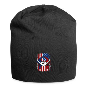 Usa American flag 4th of July Crabbing - Jersey-Beanie - Schwarz - Vorne