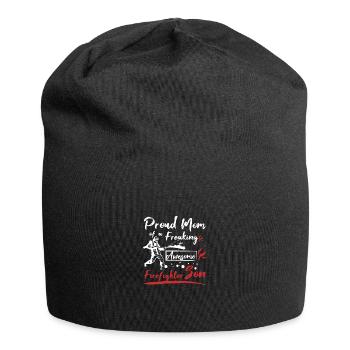 Proud mom of an awesome firefighter son - Jersey-Beanie - Schwarz - Vorne