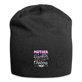 Mother Daughter Christmas trip - Jersey Beanie - black - Front