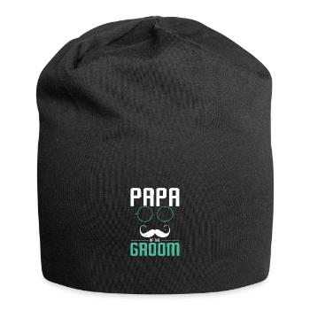 Groomsmen Papa of the groom - Jersey-Beanie - Schwarz - Vorne