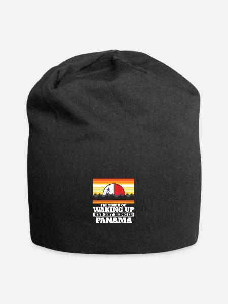 Im Tired of Waking Up and Not Being In Panama - Jersey-Beanie - Schwarz