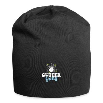 Gutter Gang Funny Bowling Team Club Coach Bowler - Jersey Beanie - black - Front