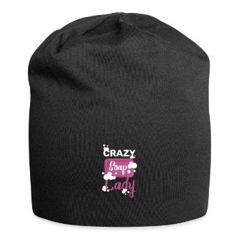 Savonnerie folle savon dame - Bonnet en jersey - noir - Devant