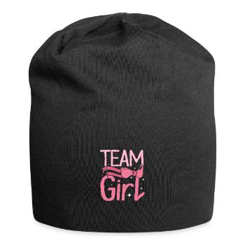 Gender Reveal Team girl - Jersey-Beanie - Schwarz - Vorne