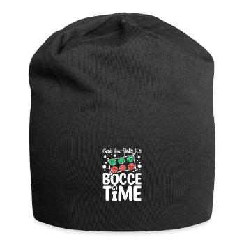 Grab your balls It's bocce time - Jersey Beanie - black - Front