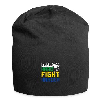 Train hard fight harder Capoeira - Jersey-Beanie - Schwarz - Vorne