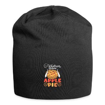 Whatever I'm having apple pie - Jersey-Beanie - Schwarz - Vorne