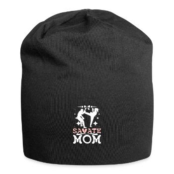 Mothers day Savate Mom - Jersey Beanie - black - Front