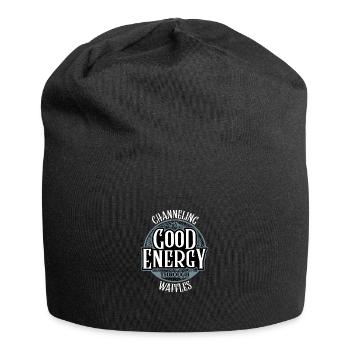 Channeling Good Energy Through Waffles Design - Jersey Beanie - black - Front