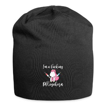 Je suis une putain d'infirmière - Bonnet en jersey - noir - Devant