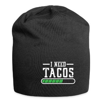 Funny I Needed Tacos - Jersey-Beanie - Schwarz - Vorne