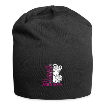 Sternzeichen Widder - Jersey-Beanie - Schwarz - Vorne