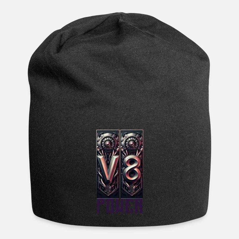 V8 Power - Jersey-Beanie - Schwarz