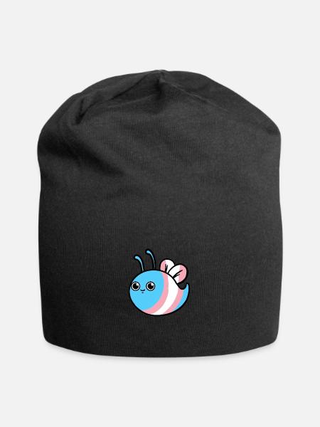 Trans Pride Bee Transgender Pride - Jersey Beanie - black